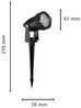 Philips Caper Sockel-/Wegeleuchte 1 5 W Außen-Bodenbeleuchtung Schwarz Aluminium Kunststoff IP44 Garten III Bild 3