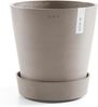 ECOPOTS Blumentopfuntersetzer SAUCER WHEELS Taupe, BxTxH: 41,5x41,5x9 cm Bild 2