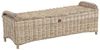 Beliani 'SUSUA' Garten Ottomane, Rattan natur / cremeweiß, 140 x 47 x 49 cm Bild 5