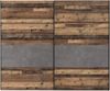 Möbel-Eins CASSIA Schwebetürenschrank, Material Dekorspanplatte, Old Wood Vintage/betonfarbig Bild 3