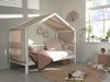 Hausbett >Buche Massiv< in Buche massiv weiß lackiert - 207,5x170x97,5 (BxHxT) Bild 2