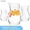 KONZEPT Wasserkrug 1L aus Glas – Robuster Glaskrug mit bequemem Griff, (1-tlg), Ergonomischer Griff, Füllstandsanzeige, Spülmaschinenfest Bild 5