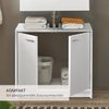 Waschbeckenunterschrank >Smash< in Weiß matt aus MDF - 63x55x29cm (BxHxT) Bild 4