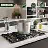Haushalt International Kochtopf XXL 20 Liter Universalkochtopf Großraumtopf, Edelstahl, induktionsfähig, spülmaschinengeeignet, Glasdeckel mit Dampfloch Bild 4