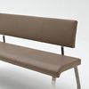 Sitzbank Arco - Kunstleder Cappuccino - Edelstahl - 175cm Bild 2
