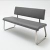 Sitzbank Arco - Kunstleder Cappuccino - Edelstahl - 175cm Bild 5
