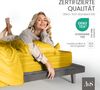 Jersey Spannbettlaken gelb 180x200 - 200x200 cm Höhe bis 35cm Bild 5