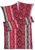 Kaeppel Bettwäsche 135x200cm Over Ornamente Paisley Rot Silber, Biber, 2 teilig, elegante Struktur, Ornamente, weich, ideal für den Winter Bild 4