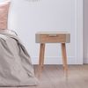 HOME DECO FACTORY Nachttisch mit 1 Schublade, Holz, Taupe 34.8 x 48 x 37 cm Bild 2