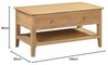 Julian Bowen Couchtisch, Holz, EINE GRÖSSE, COT109 Bild 3
