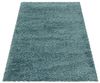 Carpetsale24 Shaggy Hochflor Teppich Wohnzimmer 140x200 cm Aqua Blau - Modern Flauschiger Teppich Extra Weich, Pflegeleicht und Einfarbig - Ideal als Teppich für Schlafzimmer, Esszimmer und Küche Bild 2