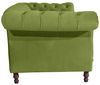 Ivette Sofa 3-Sitzer Samtvelours Olive Buche Nussbaumfarben Bild 5
