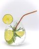 Riedel O 5515/67 Gin Tonic Optical Gläser Set 4 Stück + Gratis 4er Set EKM Living Edelstahl Strohhalme Kupfer gebogen Bild 2