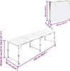 Campingtisch zusammenklappbar höhenverstellbar Aluminium 240 x 60 cm 41327 Bild 2