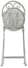 DanDiBo Gartenstuhl Metall Grau Weiß 96127 Metallstuhl Stuhl Garten Vintage Eisen Nostalgie Eisenstuhl Antik Bild 5