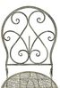 DanDiBo Gartenstuhl Metall Grau Weiß 96127 Metallstuhl Stuhl Garten Vintage Eisen Nostalgie Eisenstuhl Antik Bild 4