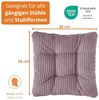 sleepling Sitzkissen in Cord-Optik, Stuhlkissen, Zierkissen, Dekokissen, aus weichem Möbelstoff, abriebfest, anschmiegsam, wendbar, 38 x 38 cm Bild 3