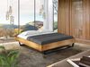 Möbel-Eins CURBY Kufenbett ohne Kopfteil, Material Massivholz, rustikale Altholzoptik, Fichte, Kufen schwarz vintage 200x220 cm Bild 2