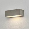 Lindby Außen-Wandleuchte Leonora, Edelstahl Alu IP44, 1 x 60 W Bild 2
