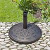 Outsunny Schirmhalter Sonnenschirmständer 14kg rund 38/48mm, für Stöcke bis Ø 48 mm, Sonnenschirmfuß, 1 tlg, Schirmständer Bild 2