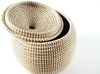 Kobolo Aufbewahrungskorb Schlangenkorb aus Seegras/Kunststoff natur D 32 cm Bild 3
