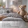 Cozyor Bettwäsche extra dick, weich, top Reissverschluss 135x200 155x200 155x220 200x200, Mikrofaser, 3 teilig, hellgrau Moonlight, Bettbezug+Kissenbezug 40x80, für Allergiker, weich Bild 5