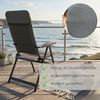 osoltus Alu Camping Klappsessel Hochlehner 3D Soft Touch Open-Grey Bild 5