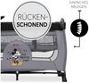 Hauck Baby-Reisebett Sleep'n Play Center - Disney - Mickey Mouse Grey, Reisebett mit Wickelauflage, höhenverstellbar, Rollen & Einstieg Bild 4