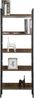 EUGAD 0010ZWJ Standregal Bücherregal Metallregal Leiterregal Stufenregal Multifunktionale Regal Industrie Design MDF Metall 60 x 27,5 x 160 cm, Vintage Bild 5