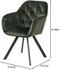 Selsey Polsterstuhl, Dunkelgrün, 57,5 x 61,5 x 81,5, 5903025349800 Bild 2