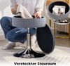 HOMCOM Barhocker Stoffbezug, höhenverstellbar, drehbar (Küchenhocker, 1 St, Barstuhl), für Esszimmer, Küche, Grau Bild 5