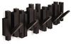 Umbra Hooks Stäbchen Mehrfach Wandhaken, Aufhänger, Kleiderhaken, Kleideraufhänger, Garderobenhaken, 5 Haken, Kunststoff, Espresso, 318211213 Bild 3