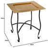 Marrakesch Orient & Mediterran Interior Beistelltisch Beistelltisch Garten Klapptisch Metall Sule Eckig Gold (1-St), Handarbeit Bild 3