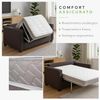 EVERGREENWEB Einzelmatratze für Schlafsofa, 12 cm hoch, orthopädische Wasserschaummatratze, hypoallergene und ergonimische Matratze mit weißem Bezug 80X190 – DAYBED Bild 5