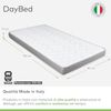 EVERGREENWEB Einzelmatratze für Schlafsofa, 12 cm hoch, orthopädische Wasserschaummatratze, hypoallergene und ergonimische Matratze mit weißem Bezug 80X190 – DAYBED Bild 3