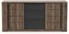 Demeyere Sideboard, Dunkles Holz und Schwarz, 200 x 90 x 45 cm Bild 3