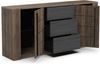 Demeyere Sideboard, Dunkles Holz und Schwarz, 200 x 90 x 45 cm Bild 4
