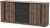 Demeyere Sideboard, Dunkles Holz und Schwarz, 200 x 90 x 45 cm Bild 5