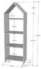 Schrank Casami Bruges 37 x 115,2 x 171,3 cm MDF Weiß Bild 3