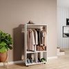 Kleiderschrank Sydney Weiß 70 x 128 cm Vicco Bild 2