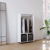 Kleiderschrank Sydney Weiß 70 x 128 cm Vicco Bild 5