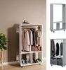 Kleiderschrank Sydney Weiß 70 x 128 cm Vicco Bild 4