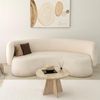 Elegant Coffee Table, 60 cm Diameter, 40 cm Height | 100% Melamine Coated Particle Board, 18 mm Thick | Stylish Travertine Marble Finish for Modern Living Spaces Bild 3