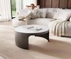 Couchtisch Alerio 90x90 cm Marmor Weiß Metall Black Antique Bild 2