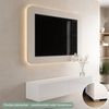 Planetmöbel TV Board 160 cm Weiß, TV Schrank mit 2 Klappen als Stauraum, Lowboard hängend oder stehend, Sideboard Wohnzimmer Bild 4