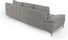 CAVADORE Ecksofa Lina L-Form Sofa mit Longchair und Steppung im Sitz / 270 x 85 x 163 / Flachgewebe: Beige Bild 4