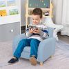 HOMCOM Kindersessel Kindersofa mit dickem Schaumstoff und dicken Sitzkissen (Liegesofa, 1-St, Kindercouch), Blau 49 x 45 x 44.5 cm Bild 2