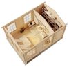 Alpholz Gartenhaus Kim Gartenhaus aus Holz Holzhaus mit 40 mm Wandstärke Blockbohlenhaus mit Montagematerial Bild 4