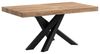MOBILI FIVER, Ausziehbarer Tisch Emma 160, rustikale Eiche mit schwarzen X-Beinen, Laminiert/Eisen, Made in Italy Bild 5
