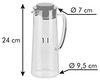 Tescoma Krug, Plastik, Weiß-Transparent, 13. 2x9. 5x24. 3 cm Bild 5